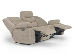 Mor Furniture Living Room Sets|Kelsey Power Sofa & Loveseat In Light Brown