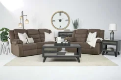 Mor Furniture Sofas|Kelsey Power Sofa In Brown