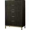 Mor Furniture Dressers & Chests|Kentfield Chest In Black Drifted Oak