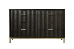 Mor Furniture Dressers & Chests|Kentfield Dresser In Black Drifted Oak