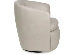 Mor Furniture Chairs|Kierreys Swivel Chair In Charcoal Leather