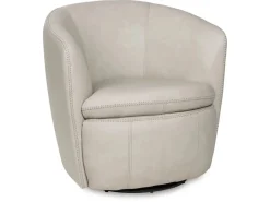 Mor Furniture Chairs|Kierreys Swivel Chair In Charcoal Leather