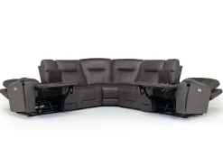 Mor Furniture Sectionals|Kingston 7 Piece Sectional W/ Usb In Canyon Ocean