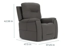 Mor Furniture Lift Chairs|Recliners|Kingston 2 Power Lift Chair In Canyon Steel