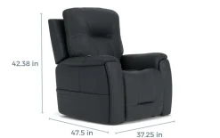 Mor Furniture Lift Chairs|Recliners|Kingston 2 Power Lift Chair In Canyon Steel