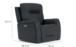 Mor Furniture Recliners|Immersive Sound Sofas|Kingston 3 Power Recliner In Canyon Ocean
