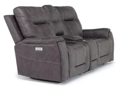 Mor Furniture Loveseats|Kingston 3 Power Theater Console Loveseat W/ Immersive Sound In Canyon Ocean