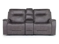 Mor Furniture Loveseats|Kingston 3 Power Theater Console Loveseat W/ Immersive Sound In Canyon Ocean