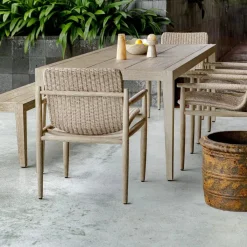 Mor Furniture Outdoor Dining Tables|Kirkham Outdoor Dining Table In Brown