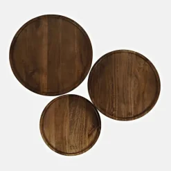 Mor Furniture Accent Tables|Knox Accent Nesting Tables In Chestnut, Set Of 3