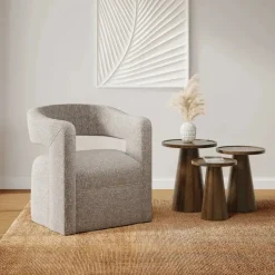 Mor Furniture Accent Tables|Knox Accent Nesting Tables In Chestnut, Set Of 3