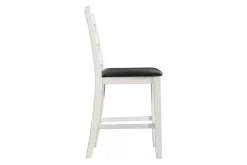 Mor Furniture Seating For 4|Dining Room Sets|Kona Square Counter Height Dining Table & 4 Stools In Gray