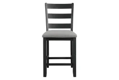 Mor Furniture Seating For 4|Dining Room Sets|Kona Square Counter Height Dining Table & 4 Stools In Gray