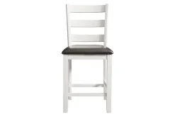 Mor Furniture Seating For 4|Dining Room Sets|Kona Square Counter Height Dining Table & 4 Stools In Gray