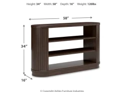 Mor Furniture Bookcases & Library Walls|Korestone Bookcase In Warm Brown