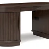 Mor Furniture Desks|Korestone Office Desk In Warm Brown