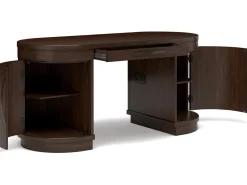 Mor Furniture Desks|Korestone Office Desk In Warm Brown