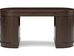 Mor Furniture Desks|Korestone Office Desk In Warm Brown