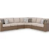 Mor Furniture Outdoor Sectionals|Laguna Heights Outdoor 4 Piece Sectional In Beige