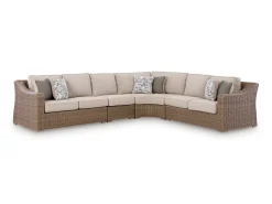 Mor Furniture Outdoor Sectionals|Laguna Heights Outdoor 4 Piece Sectional In Beige