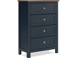 Mor Furniture Dressers & Chests|Landocken Chest In Brown/Blue