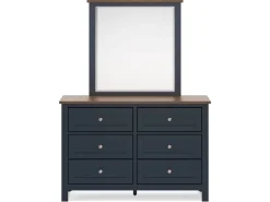 Mor Furniture Bedroom Mirrors|Landocken Mirror In Brown/Blue