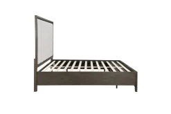 Mor Furniture Upholstered Beds|Beds|Landon Upholstered Panel Bed In Walnut, Queen
