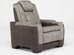 Mor Furniture Recliners|Lantana 2 Power Recliner In Rocky Gray/Brown