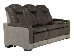 Mor Furniture Reclining Sofas|Sofas|Lantana 2 Power Sofa In Rocky Gray/Brown