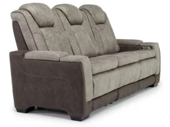 Mor Furniture Reclining Sofas|Sofas|Lantana 2 Power Sofa In Rocky Gray/Brown