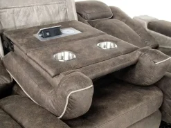 Mor Furniture Reclining Sofas|Sofas|Lantana 2 Power Sofa In Rocky Gray/Brown