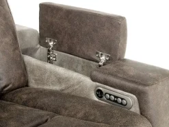 Mor Furniture Reclining Sofas|Sofas|Lantana 2 Power Sofa In Rocky Gray/Brown