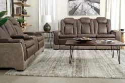Mor Furniture Reclining Sofas|Sofas|Lantana 2 Power Sofa In Rocky Gray/Brown