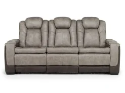Mor Furniture Reclining Sofas|Sofas|Lantana 2 Power Sofa In Rocky Gray/Brown