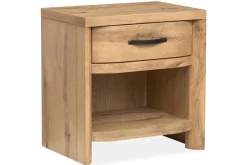 Mor Furniture Bedroom Sets|Laramie Panel Bed, Dresser, Mirror & 2 Drawer Nightstand In Honey Wheat, Queen