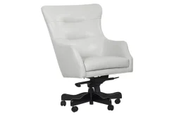 Mor Furniture Desk Chairs|Leather Office Desk Chair In Alabaster Brown