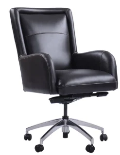 Mor Furniture Desk Chairs|Leather Office Desk Chair In Alabaster Brown