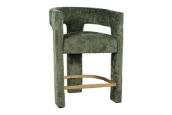 Mor Furniture Counter Height Stools|Barstools|Leslie Upholstered Counter Height Stool In Rust