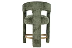 Mor Furniture Counter Height Stools|Barstools|Leslie Upholstered Counter Height Stool In Rust