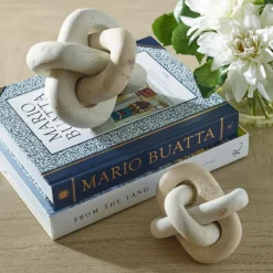 Mor Furniture Sculptures|Limestone Link Sculpture, Set Of 2