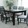Mor Furniture Seating For 6|Dining Room Sets|Lincoln Dining Table & 6 Chairs In Dark Espresso