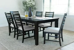 Mor Furniture Seating For 6|Dining Room Sets|Lincoln Dining Table & 6 Chairs In Dark Espresso