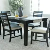 Mor Furniture Seating For 4|Dining Room Sets|Lincoln Dining Table & 4 Chairs In Dark Espresso