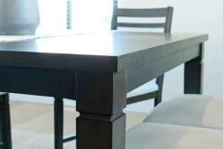Mor Furniture Dining Room Sets|Lincoln Dining Table, 4 Chairs & 2 Arm Chairs In Dark Espresso