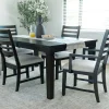 Mor Furniture Dining Room Sets|Lincoln Dining Table, 2 Side Chairs & 2 Arm Chairs In Dark Espresso