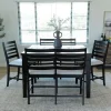 Mor Furniture Seating For 6|Counter Height Dining Sets|Lincoln Square Counter Height Dining Table, 4 Stools & Bench In Dark Espresso