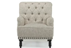 Mor Furniture Chairs|Linen Accent Chair In Stone