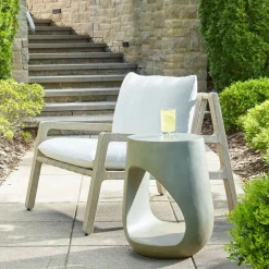 Mor Furniture Outdoor Accent Tables|Lithos Outdoor Accent Table In Gray