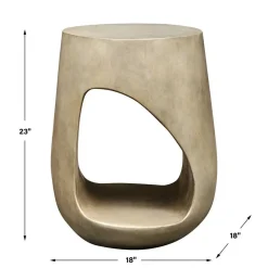 Mor Furniture Outdoor Accent Tables|Lithos Outdoor Accent Table In Gray