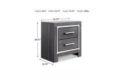Mor Furniture Nightstands|Lodanna Nightstand In Gray